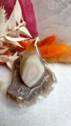 Agate de Madagascar  5,1x2,5cm