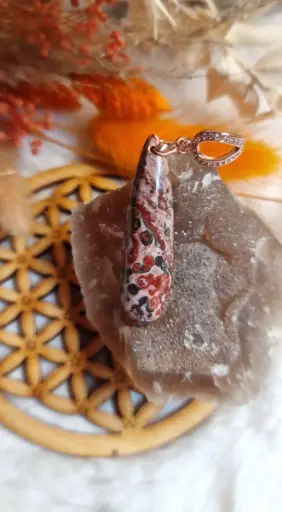Jaspe léopard  4,3x1,1cm